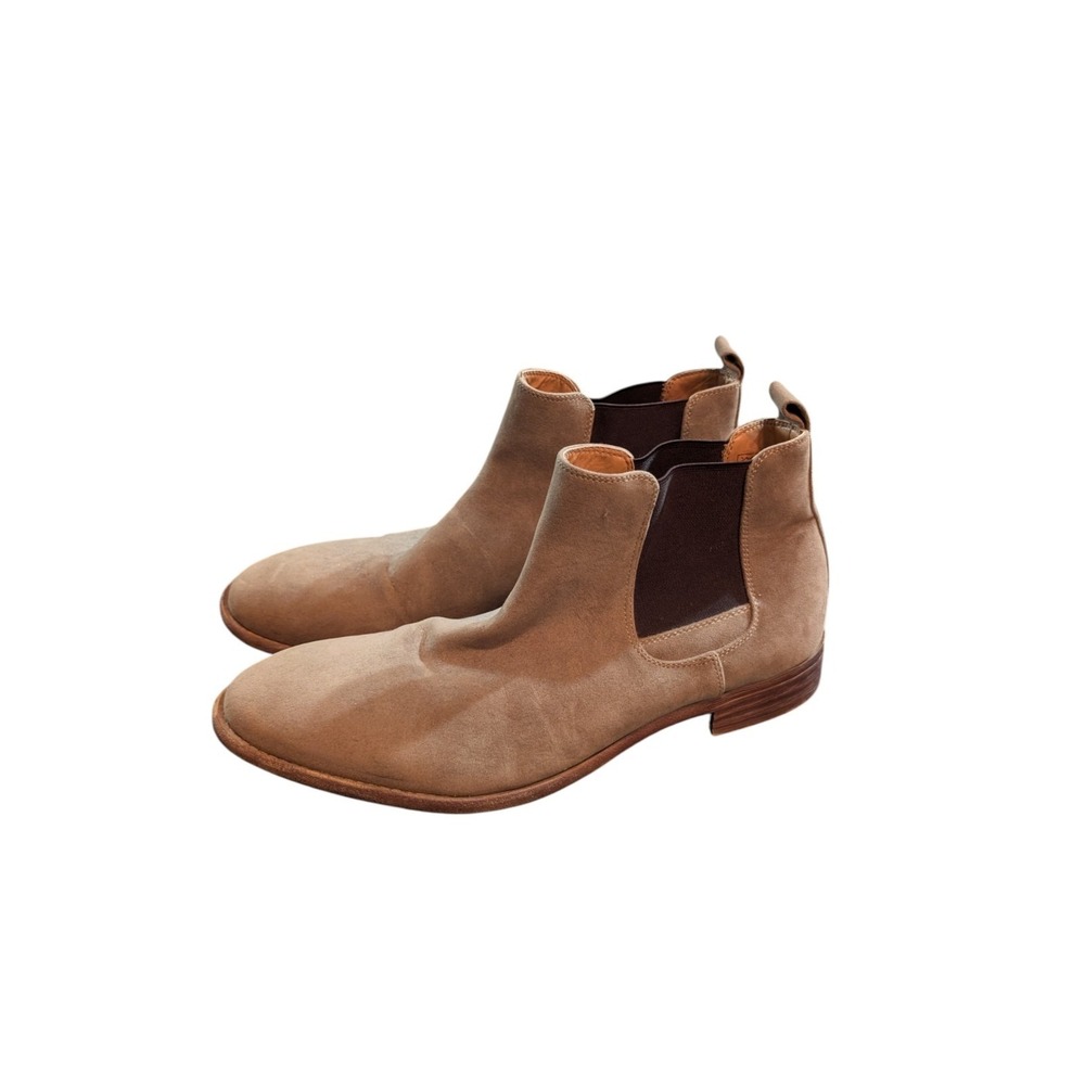 RW by Robert Wayne Saddle Leather Chelsea Boot Slip on w/rear pull Mens 12